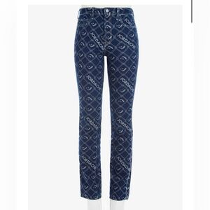 Jordache Signature Logo Jacquard High-Rise Jeans 27